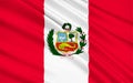 Flag of Republic of Peru, Lima