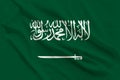 National flag of Saudi Arabia, a symbol of tourism, immigration, political asylum