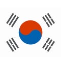 National flag of South Korea Royalty Free Stock Photo