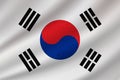 national flag of South Korea Royalty Free Stock Photo
