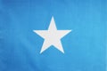 National flag of the state of Somalia close-up. State background. Royalty Free Stock Photo