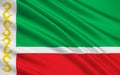 Flag of Republic of Chechnya, Russian Federation