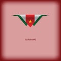 National flag Suriname