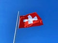 National flag of the Swiss Confederation Flag of Switzerland - National Flag of Switzerland- Nationalflagge der Schweizerischen