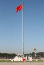 National flag on tall flagpole Royalty Free Stock Photo