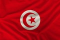 National flag of Tunisia, a symbol of tourism, immigration, political asylum