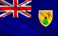 Flag of Turks and Caicos Islands UK - Cockburn Town