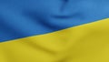 National flag of Ukraine waving 3D Render, Ukrainian Peoples Republic flag, Ukrainian independence or flag Ukraina