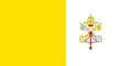 Vatikan National Flag Royalty Free Stock Photo