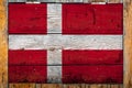 National flag on a wooden wall background Royalty Free Stock Photo