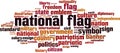 National flag word cloud Royalty Free Stock Photo