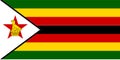 National Flag of Zimbabwe, Zimbabwe sign, Zimbabwe Flag Royalty Free Stock Photo