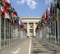 National flags, UN, Geneva, Switzeland