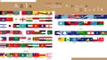 national flags of the world Royalty Free Stock Photo