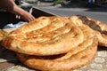 The national flour product tendir chorek is popular in Lahij. Royalty Free Stock Photo