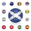 National football ball of Scotland. Detailed set of national soccer balls. Premium graphic design. One of the collection icons for Royalty Free Stock Photo