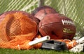 National Football League game ball. Royalty Free Stock Photo