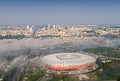 National football stadium - helicopter view