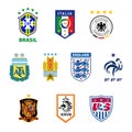 National football team emblems