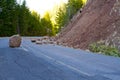 Landslide Blocked Road