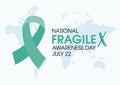 National Fragile X Awareness Day vector