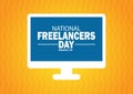 National Freelancers Day Vector illustration
