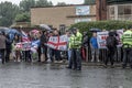 National Front Demonstration with large police presence