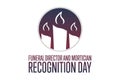 National Funeral Director and Mortician Recognition Day. March 11. Holiday concept. Template for background, banner Royalty Free Stock Photo