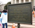 National Gallery of Art West Building, Women`s March, Washington, DC, USA Royalty Free Stock Photo