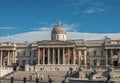 National Gallery building on Trafalgar Square, London, UK