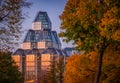 National Gallery of Canada with Fall foliage, Ottawa, Ontario, Canada Royalty Free Stock Photo