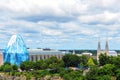 The National Gallery of Canada in Ottawa with temporary art work Royalty Free Stock Photo