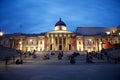 National Gallery in London by Night Royalty Free Stock Photo