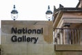National Gallery Sign in Edinburgh