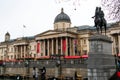 London, UK/Europe; 20/12/2019: The National Gallery in Trafalgar Square. Christmas in London Royalty Free Stock Photo