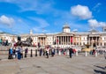 National Gallery on Trafalgar square, London, UK Royalty Free Stock Photo