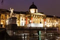 National Gallery and Trafalgar Square in the Night Royalty Free Stock Photo