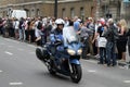 National Gendarmerie motorbike on Lower Thames Street in London