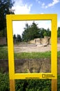 National Geographic frame at Dvur Kralove Zoo Royalty Free Stock Photo
