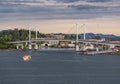 National Geographic small cruise ship docks in Sitka Royalty Free Stock Photo