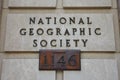 National Geographic Society Sign Royalty Free Stock Photo