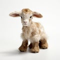 National Geographic Style Toy Goat On White Surface