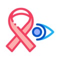 National Glaucoma Awareness Icon Vector Outline