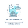National governments concept icon
