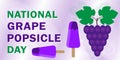 NATIONAL GRAPE POPSICLE DAY a traditional dainty from vinograd on the eve of the summer is celebrated annually in May, a web