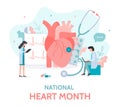 National heart month banner