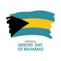 National Heroes` Day of Bahamas vector