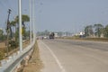 National Highway Agra Mumbai Road and Transport Cargo  Vehicles Royalty Free Stock Photo