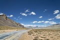 National highway among high altitude mountains Royalty Free Stock Photo