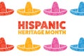 National Hispanic Heritage Month. September 15 to October 15. .Holiday concept. Template for background, banner, card Royalty Free Stock Photo